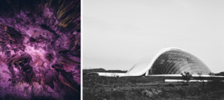 Caves & Spaceships: 40x50cm & 50x60cm mount on 2mm Alu Dibond. Edition of 5. Diptych 400€ (50% Off)